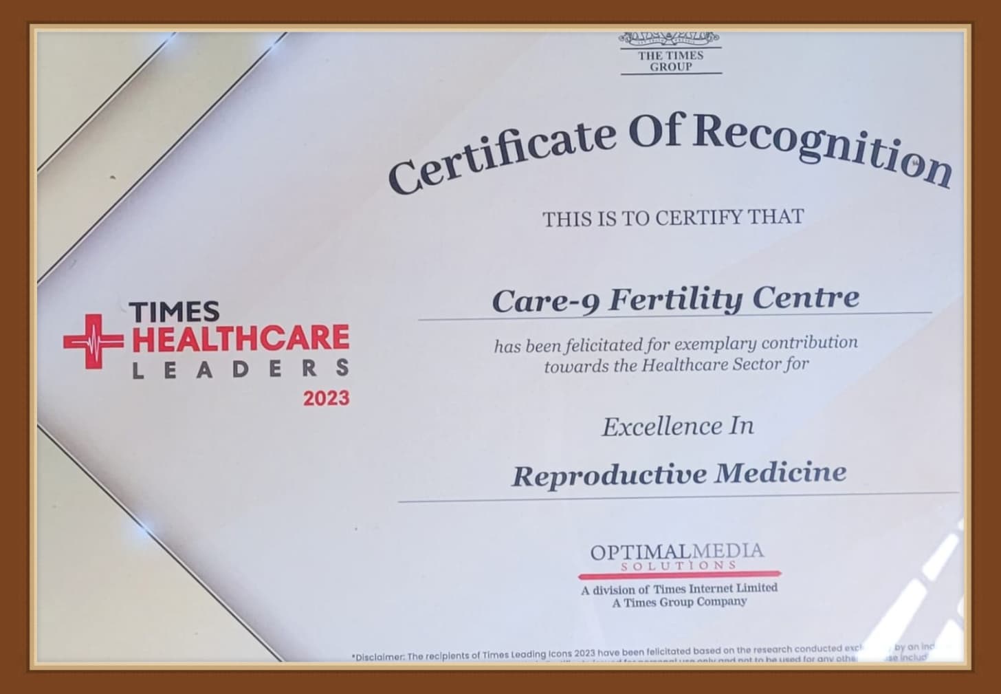 Acievements of Care-9 Nine Fertility Clinic