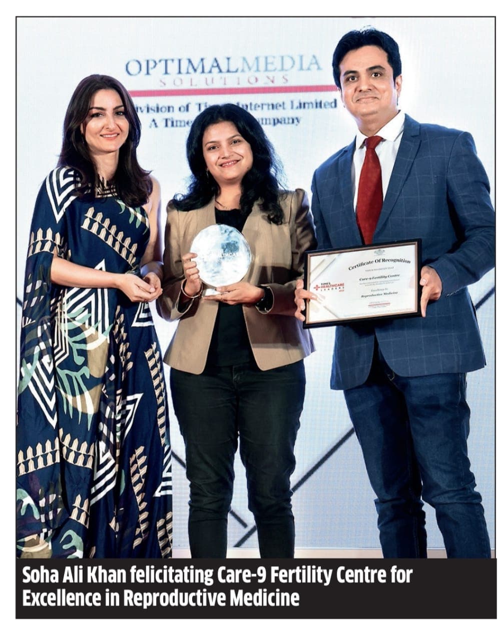 Soha Ali Khan With Care-9 Fertility Clinic Patients